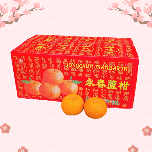 Yong Chun Lukan Mandarin Orange 永春芦柑 L 1 Carton 46pcs Fresh